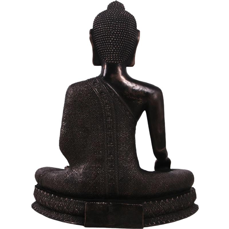 バンコク風 仏陀 ブッダ像 高さ83cm ブロンズ像風 神様 仏像 釈迦