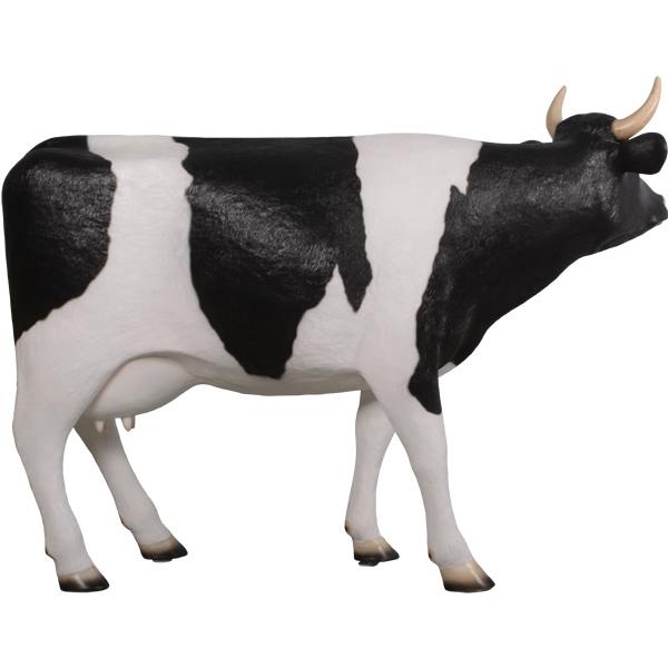 乳牛 127cm FRPオブジェ 看板 アイス ソフトクリーム ホルスタイン 装飾 牛乳 牧場 酪農 動物園 動物 像 置物 ウシ 大きい 店 インテリア ディスプレイ fr190047の画像