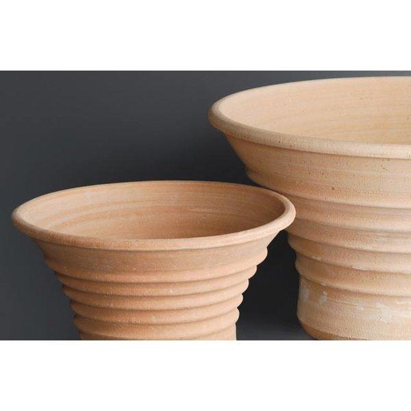 ギリシャ製 テラコッタ プランター アポロンB 直径60cm 高さ34cm クレタ島シリーズ Crete in Greece Apollon GR-CC-39B 素焼き 植木鉢の画像