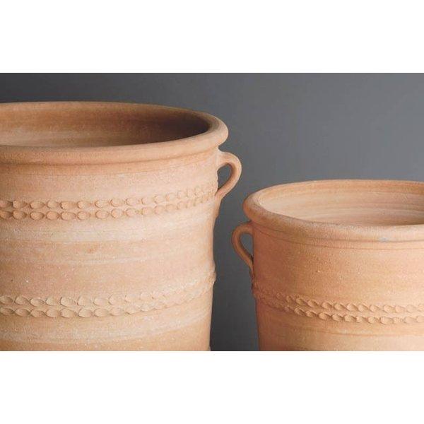 ギリシャ製 テラコッタ プランター グラストラC 素焼き 植木鉢 直径45cm 高さ50cm クレタ島シリーズ Crete in Greece Glastra GR-CC-5C 送料無料の画像