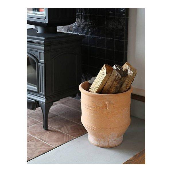 ギリシャ製 テラコッタ プランター グラストラC 素焼き 植木鉢 直径45cm 高さ50cm クレタ島シリーズ Crete in Greece Glastra GR-CC-5C 送料無料の画像