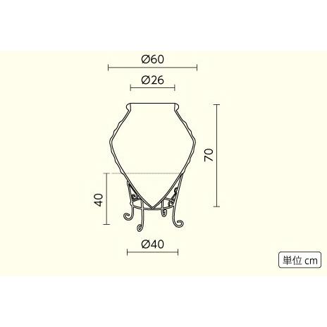 コニコ （直径60cm 高さ70cm） ギリシャ製 テラコッタ プランター クレタ島シリーズ Crete in Greece Conico GR-CC-9 陶器 素焼き 大型 おしゃれ 植木鉢の画像