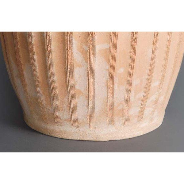 ギリシャ製 テラコッタ プランター ミコノス 直径44cm 高さ34cm クレタ島シリーズ Crete in Greece Mykonos GR-M-6 素焼き 植木鉢 送料無料の画像