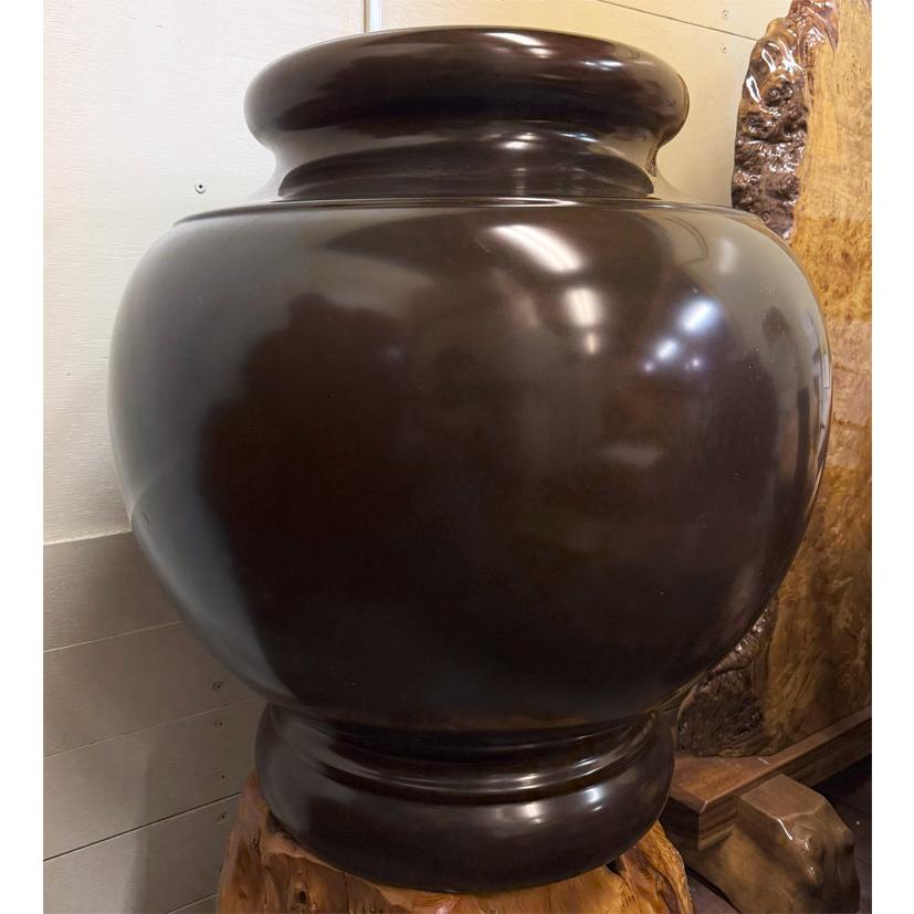 送料無料 紫檀 火鉢 W53cm 天然木 火ばち 手あぶり 古民家 家具 木製 