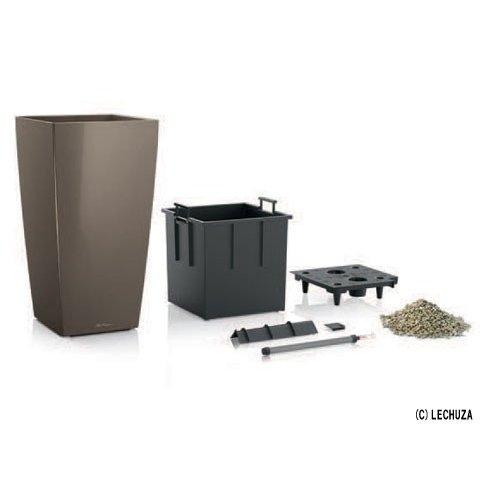 ドイツ製デザインプランター キュービコ 30 幅30cm 高さ56cm 底面灌水セット付 送料無料 レチューザ Lechuza 観葉植物 フラワーポット スクエア 植木鉢 おしゃれの画像