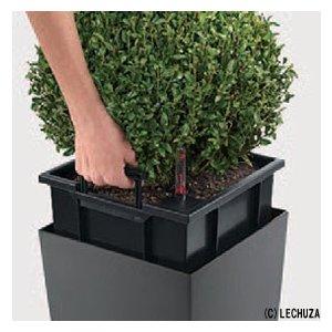 ドイツ製デザインプランター キュービコ 30 幅30cm 高さ56cm 底面灌水セット付 送料無料 レチューザ Lechuza 観葉植物 フラワーポット スクエア 植木鉢 おしゃれの画像