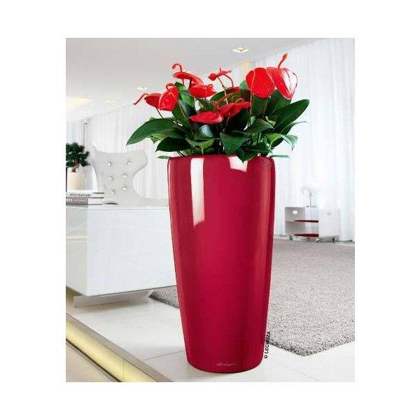 ドイツ製 デザイン プランター ロンド 32 直径32cm 高56cm 底面灌水セット付 Rondo LE-3132 レチューザ Lechuza Premium MADE IN GERMANYの画像