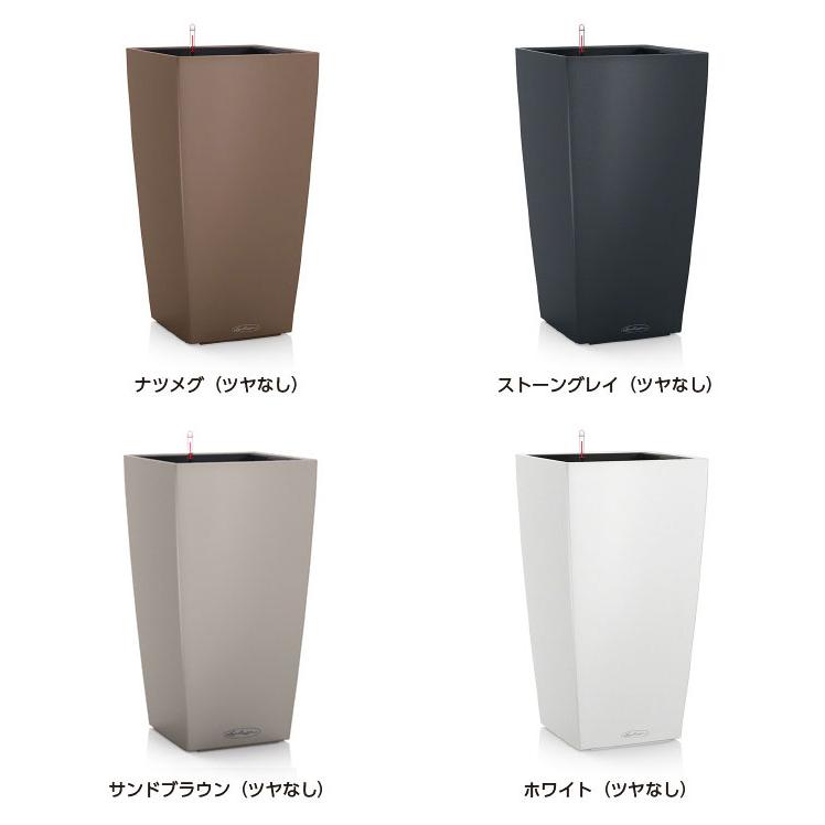 ドイツ製デザインプランター コラム 40 幅40cm 高さ75cm 底面灌水セット付 Column LE-8040 送料無料 レチューザ スクエア 植木鉢 鉢植え 屋外 おしゃれの画像