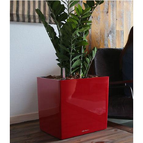 ドイツ製デザインプランター キューブ プレミアム 40 W40cm H40cm 底面灌水セット付 送料無料 レチューザ LE-3440 おしゃれ 軽量 正方形 スクエア 植木鉢 屋外の画像