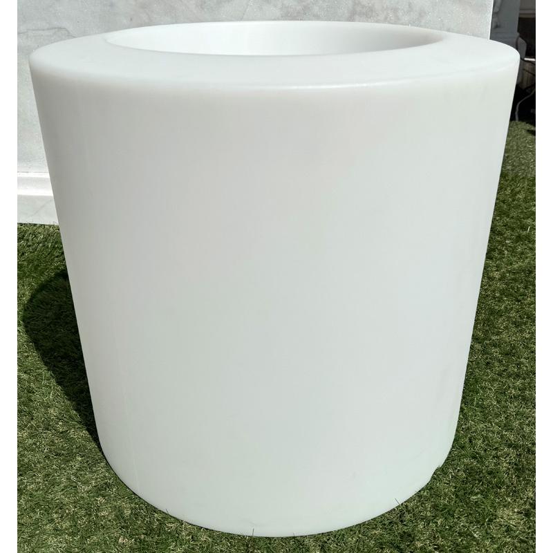 イタリア製イルミネーション プランター ライト付き φ50cm 樹脂製 フラワーポット LED 間接照明 おしゃれ 植木鉢 送料無料 特別セール品の画像