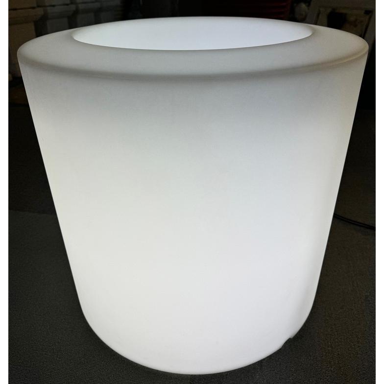 イタリア製イルミネーション プランター ライト付き φ50cm 樹脂製 フラワーポット LED 間接照明 おしゃれ 植木鉢 送料無料 特別セール品の画像