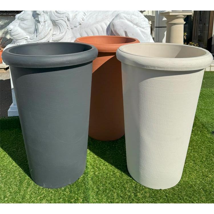 イタリア製 プランター カメリア PSE698 φ53cm 樹脂製 プラスチック SL-697 植木鉢 鉢植え フラワーポット 大型 背高 【特別セール品】の画像