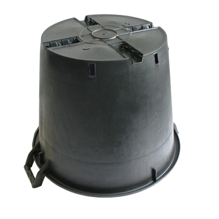 送料無料 ナーセリーポット 12個セット 17号 48L φ50cm 持ち手付 プランター 円形 大きい 大型 黒 ブラック 植木鉢 大量 まとめ 生産者 農園 業務用 プロ RP50_3