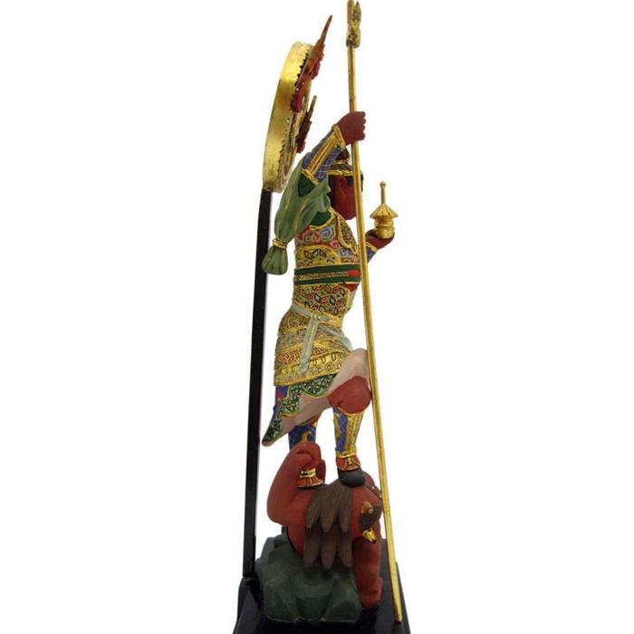 毘沙門天像（極彩色） 木彫り彫刻・仏像　七福神｜masukido｜07