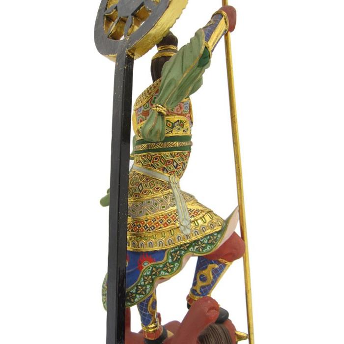 毘沙門天像（極彩色） 木彫り彫刻・仏像　七福神｜masukido｜09