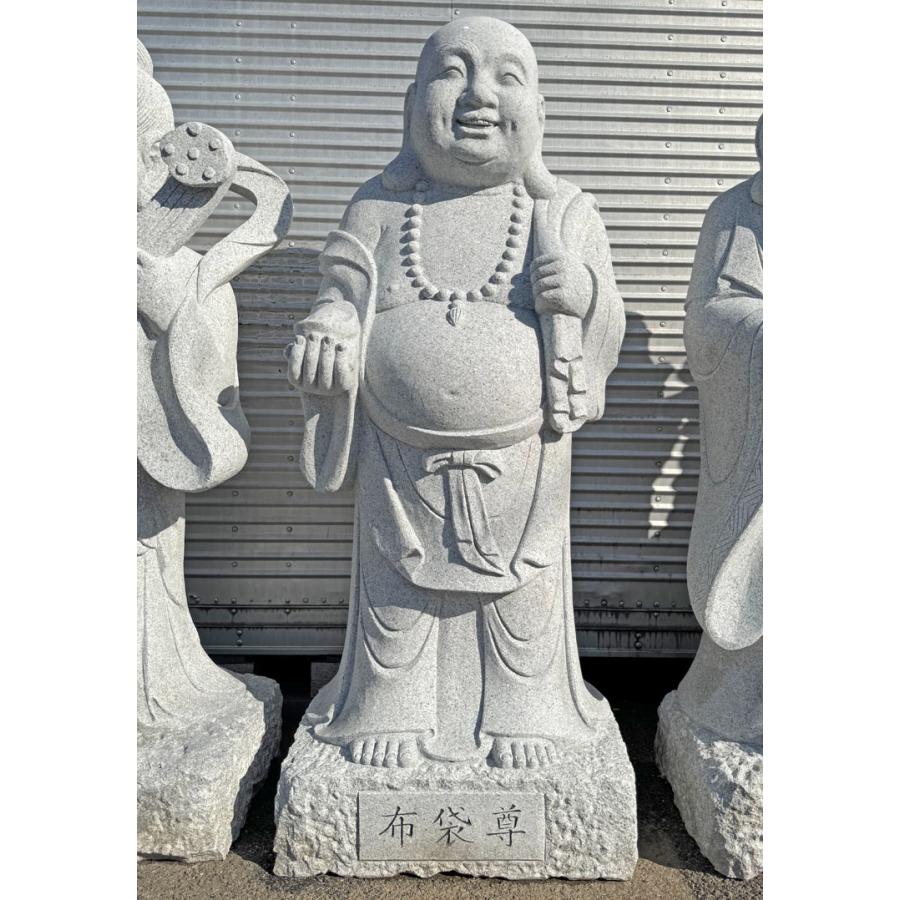 御影石彫刻 七福神 石像 H170cm〜180cm 石仏 仏像 招福 恵比寿 大黒 弁財天 毘沙門天 布袋 寿老人 福禄寿 開運 金運 仕事運 子宝 商売繁盛の画像