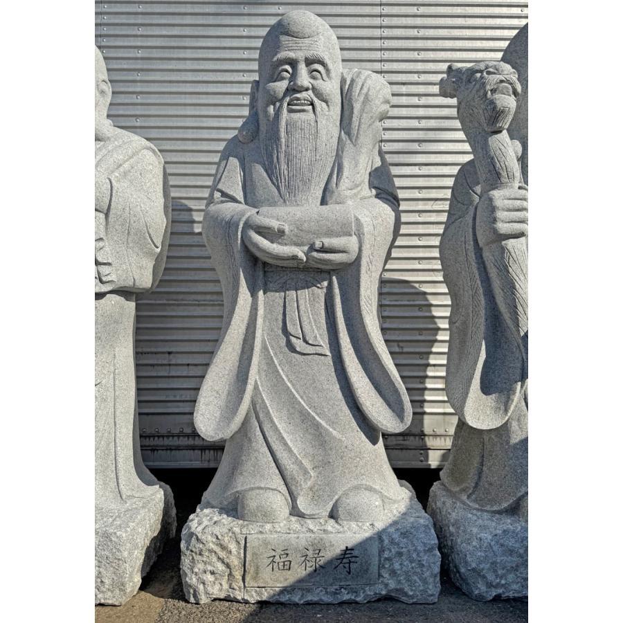 御影石彫刻 七福神 石像 H170cm〜180cm 石仏 仏像 招福 恵比寿 大黒 弁財天 毘沙門天 布袋 寿老人 福禄寿 開運 金運 仕事運 子宝 商売繁盛の画像