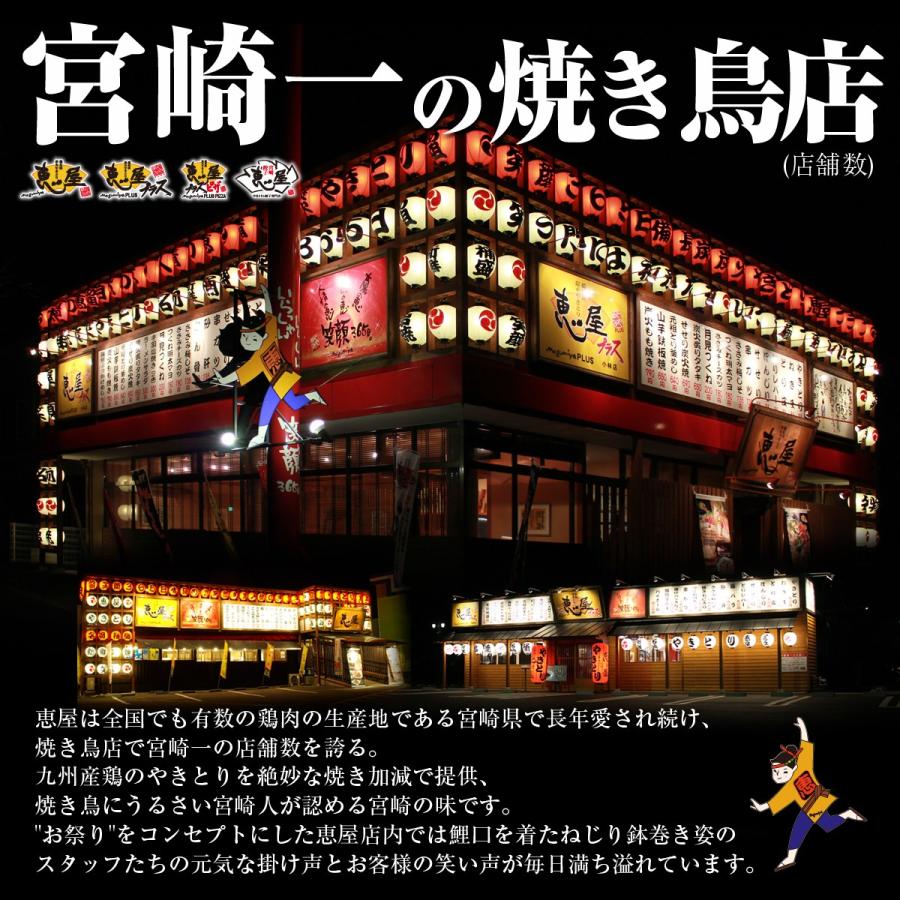 恵屋冷凍焼鳥 塩やきとり4本セット  12パック まとめ買いセット 宮崎の名店 お取り寄せグルメ 総菜_8