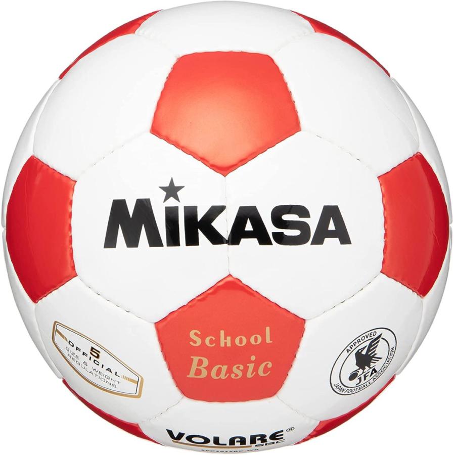 最も優遇 サポーターグッズ ミカサ Mikasa サッカーボール 5号 日本サッカー協会 検定球 一般 大学 高生 中学生用 ホワイト レッド 手縫いボール Svc502s Www Threeriversofs Com