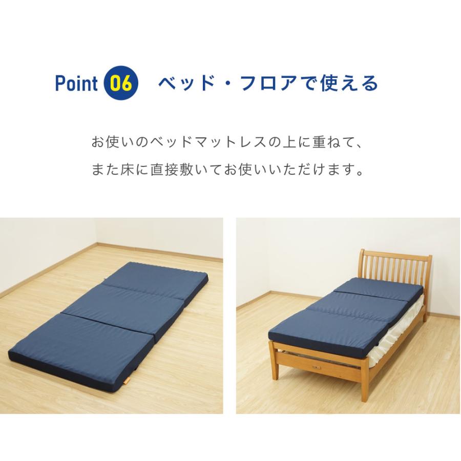 昭和西川 マットレス ラクシーン デラックス ダブル 三つ折りタイプ