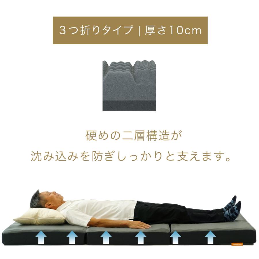 昭和西川 マットレス ラクシーン プレミアム シングル 厚さ10cm 高反発