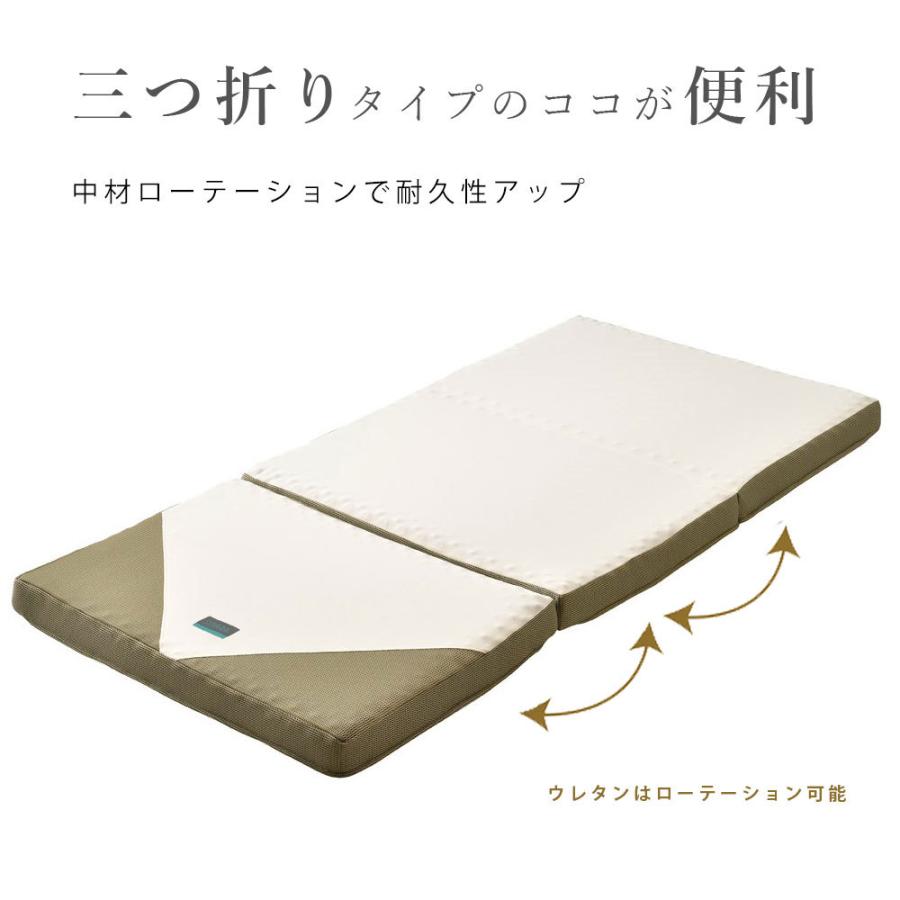 西川 三つ折り SUYARA スヤラ マット 敷布団 シングル 160 西川 三つ折り SUYARA スヤラ マット 敷布団 シングル 160