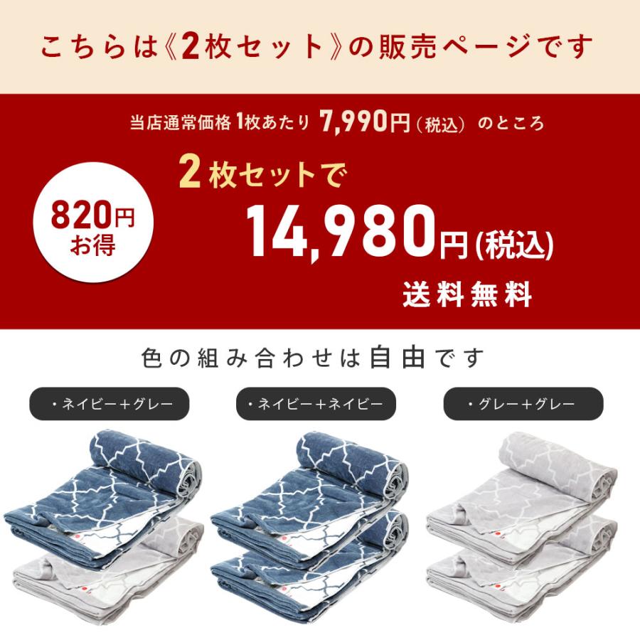 昭和西川 2枚組 タオルケット タイル シングル 西川 今治