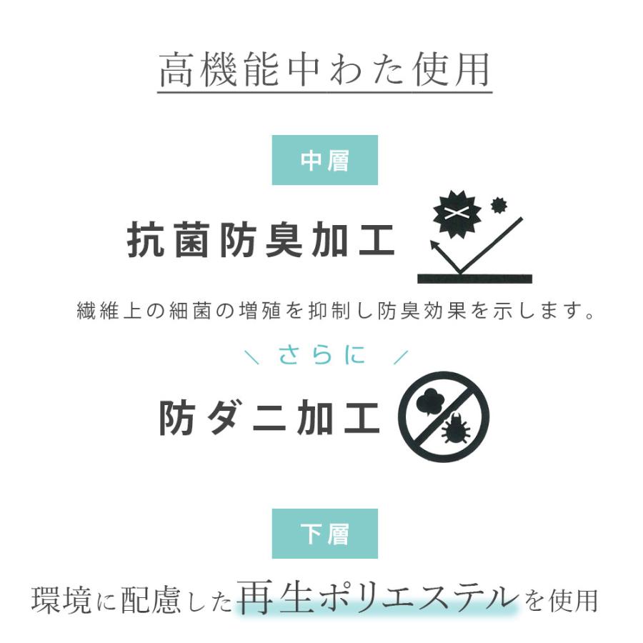 敷布団 シングル 西川 日本製 クラシノ マイルドソフト 敷きふとん シングルロング やわらか ソフトタイプ ウール MILD SOFT AD05249023_5