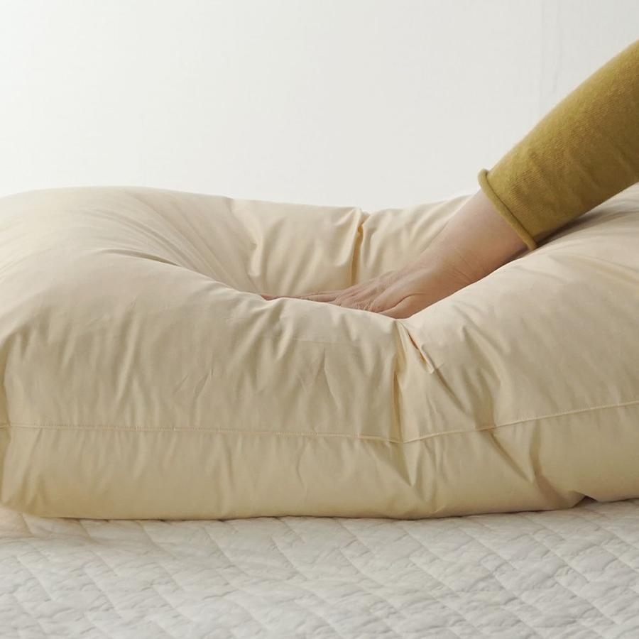 枕 フェザーピロー 日本製 L 50×70cm スモールフェザー100％ 羽根