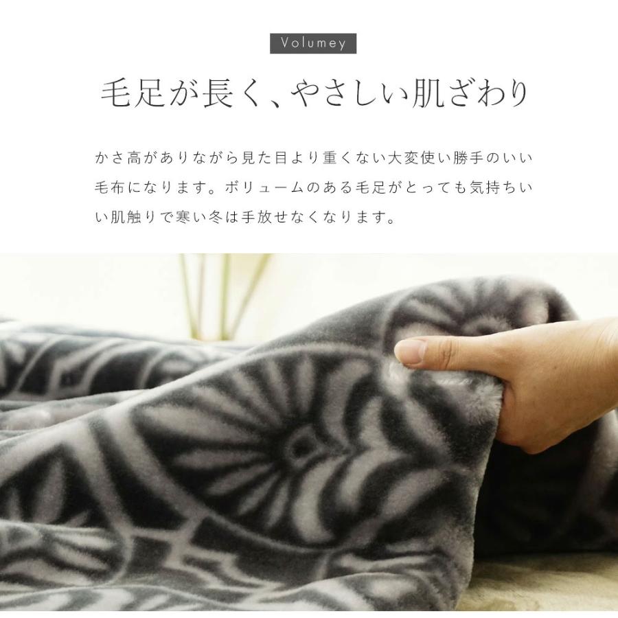西川（nishikawa） 毛布 シングル ボリュームタイプ 2枚合わせ毛布 衿