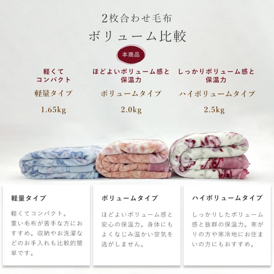 西川（nishikawa） 毛布 シングル ボリュームタイプ 2枚合わせ毛布 衿