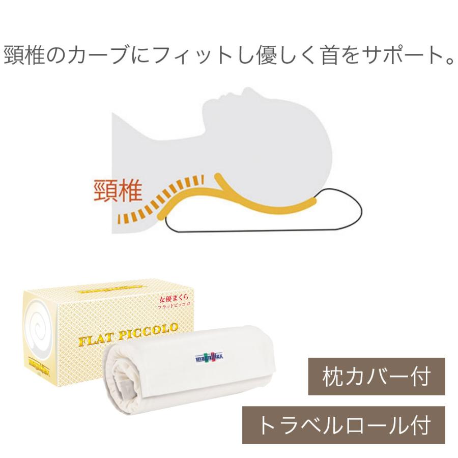 magniflex（マニフレックス） フラットピッコロ 枕 高反発 60×34×8cm