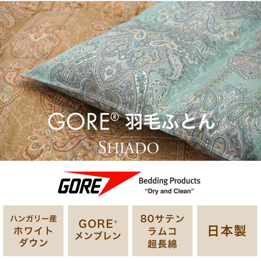 GORE 羽毛ふとん 羽毛布団 シングル ゴアテックス ゴア羽毛ふとん シアードHD