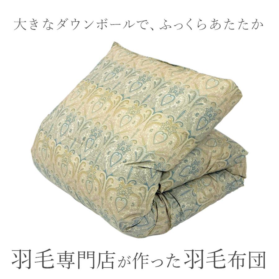 【チョゲピ】エコダウン　羽毛布団　シングル　2枚 マランタ　掛カバー2枚 羽毛布団 シングル 暖かい布団 マザーグース97％ 日本製 新2層