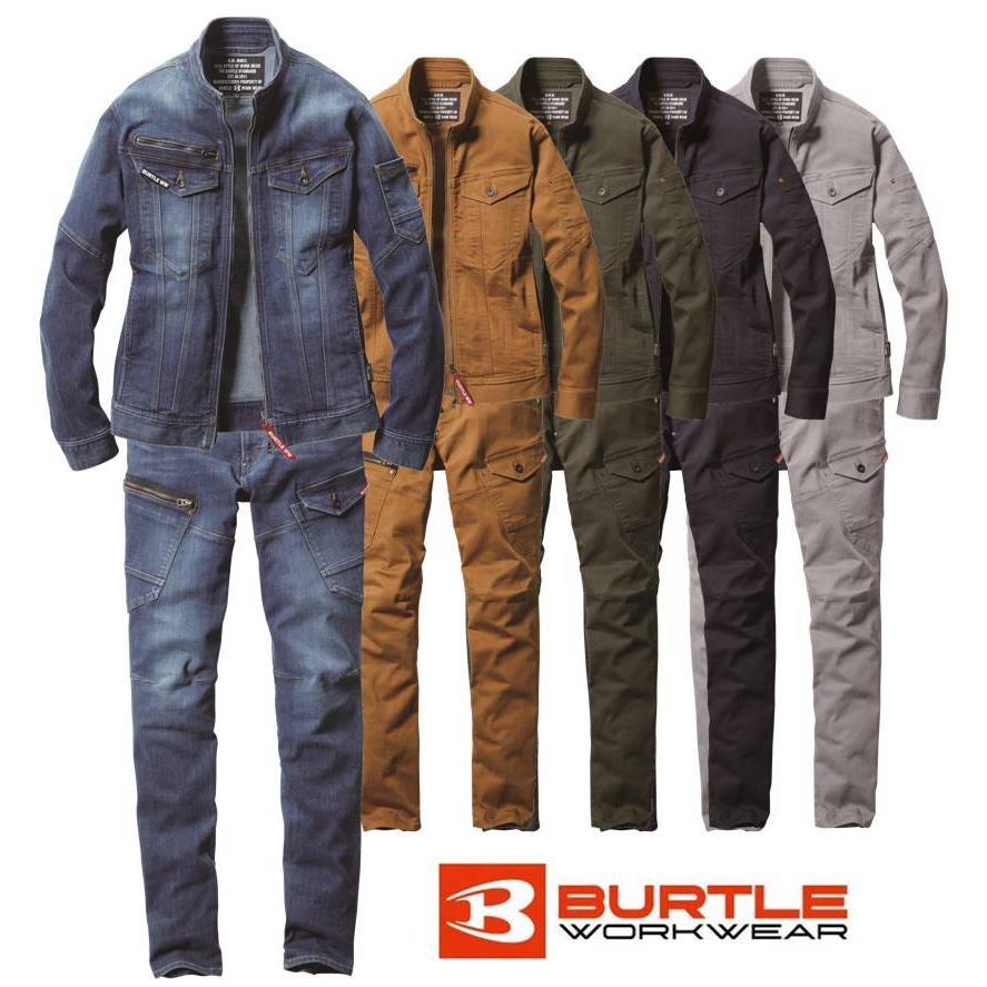 BURTLE バートル サマー 接触冷感 ストレッチ デニム 5011 5012 上下