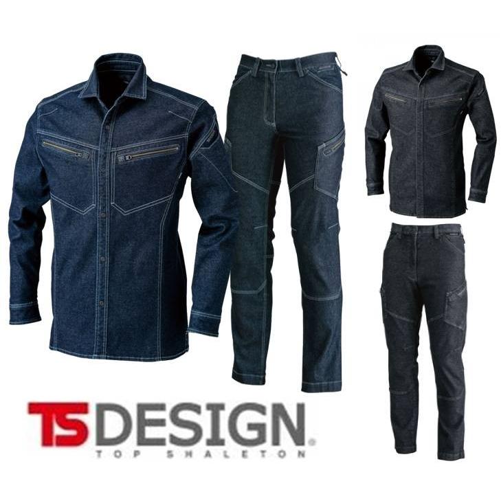 Ts Design 5115 5114 デニム シャツ 上下セット Ss 6l 秋冬 かんたん刺繍申し込み Tsdesign ティーエスデザイン 作業服 5115set はたらくヒト支え隊 通販 Yahoo ショッピング