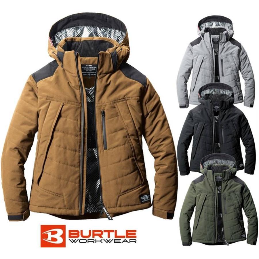 BURTLE バートル 防寒 裏アルミ 大型フード ジャケット SS〜3XL かんたん刺繍申し込み 5270 作業着 作業服 防寒服 防寒着 撥水 ジャンパー ブルゾン｜masumi-shokai