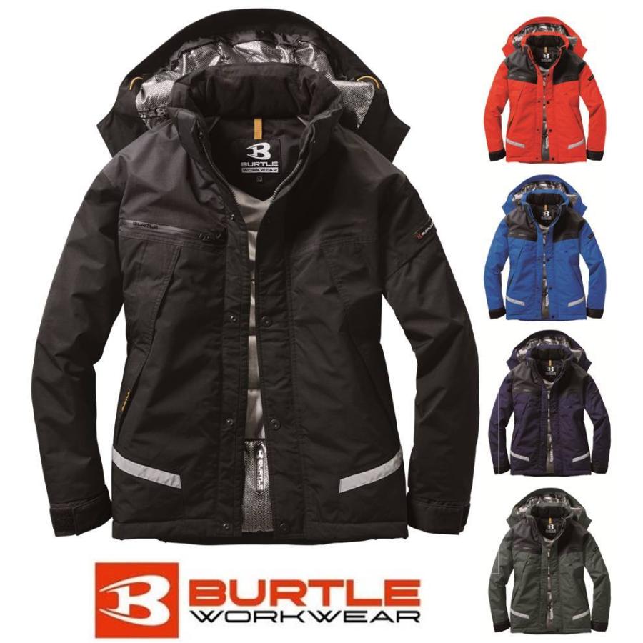 BURTLE バートル 防水 防寒 ジャケット SS〜5L 7610 メンズ レディース  作業着 作業服 防寒服 防寒着 撥水加工 裏アルミ加工 大型フード付き｜masumi-shokai