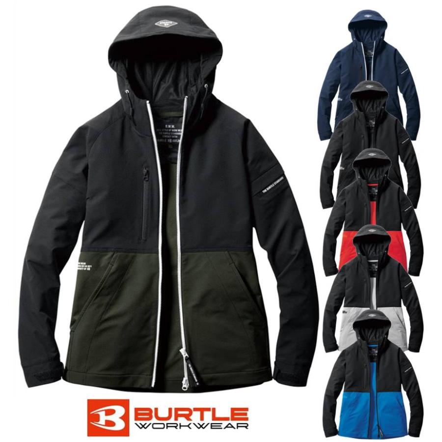 BURTLE 【送料無料】BURTLE バートル ストレッチ パーカー 秋冬