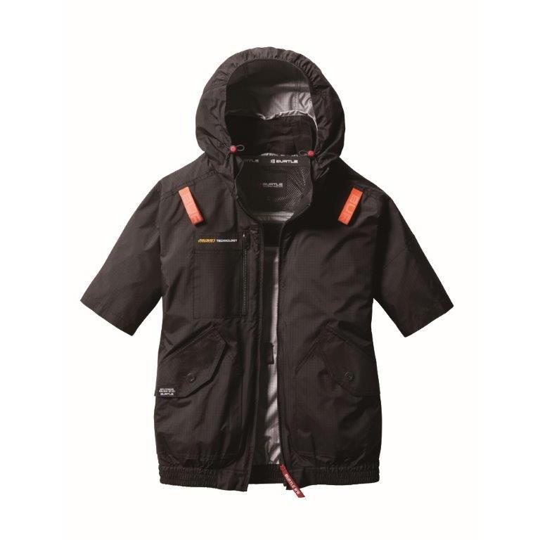 BURTLE 空調服 3XL ブラック バッテリー付き BURTLE 【M〜3XL】バートル AC2066ブラックファン＆マット