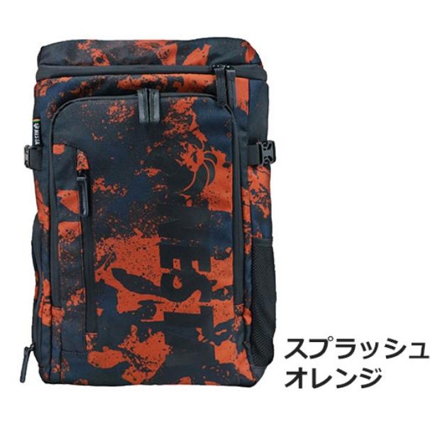2way リュック(M)　ヌビキルト　ブラック×オレンジ　ハンドメイド K-WORK ケイワーク NEB-04 ネスタ スクエアリュック 作業着 作業服