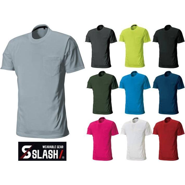 シンイチ表ジャージHiClass起毛CLASSIC 5ｘ3ｍｍオーダー料込 当日出荷】SLASH クイックドライ Tシャツ 半袖 SS〜3L ポリエステル100