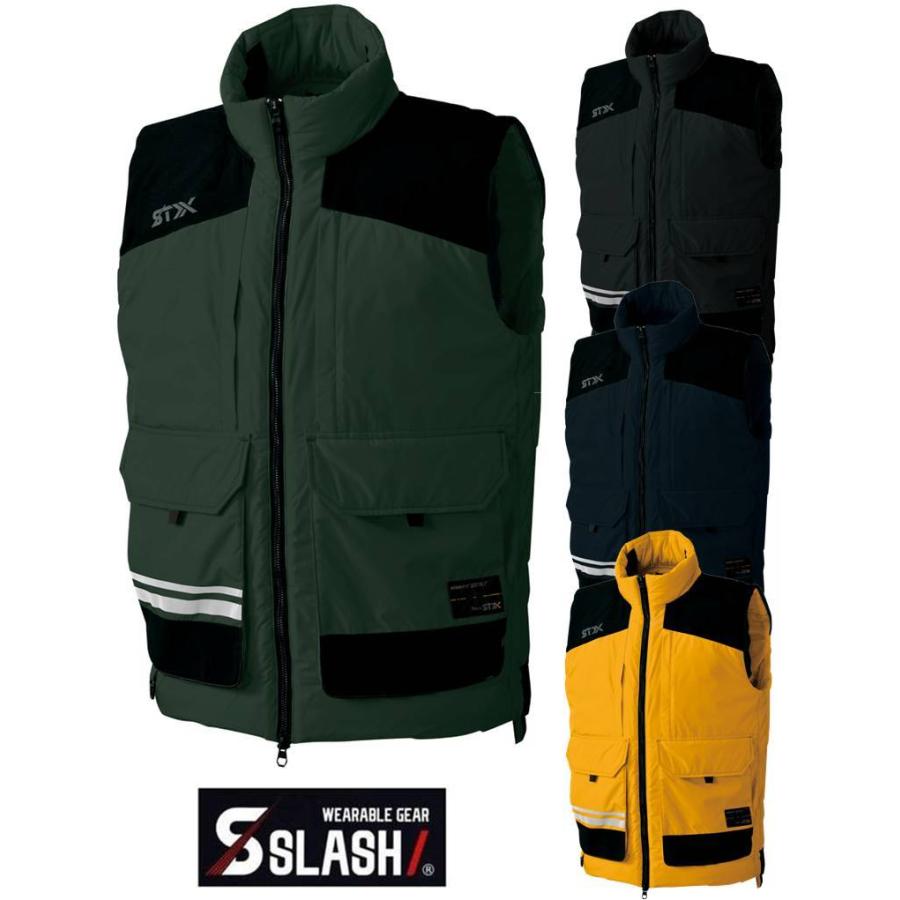 SLASH S-HEAT コーデュラ CORDURA ベスト S〜5L シンメン 03131 電熱服