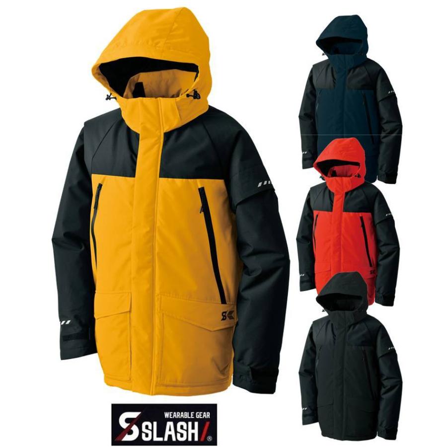 SLASH S-HEAT 防水 ジャケット S〜5L シンメン かんたん刺繍申し込み