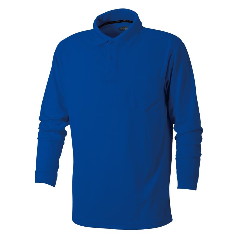 RLX 吸汗速乾 長袖ポロシャツ ブラック SLASH ポロシャツ 長袖 S〜5L 吸汗速乾 かんたん刺繍申込み