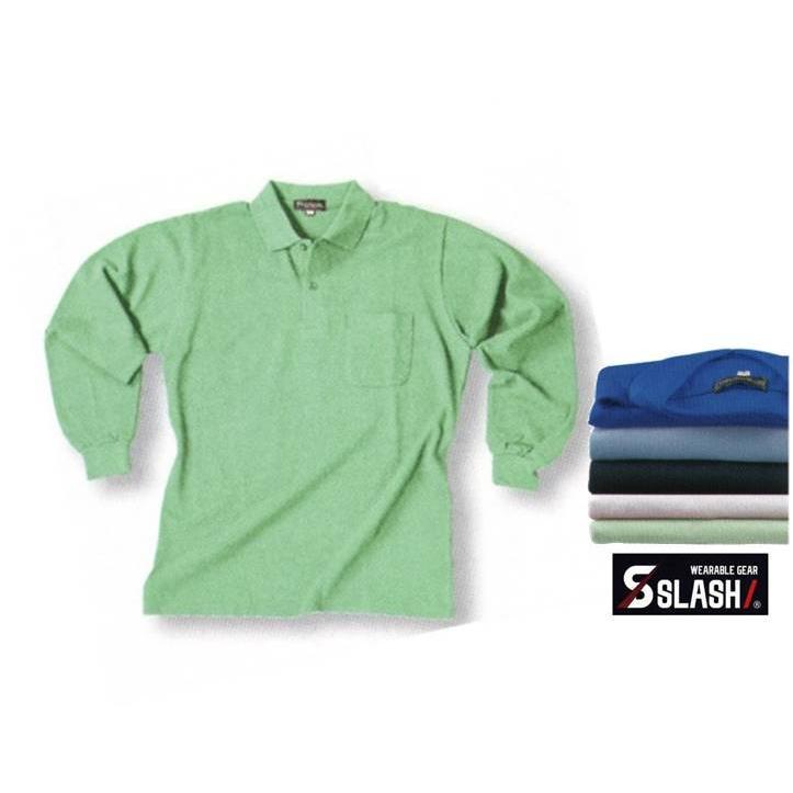 当日出荷 Slash ポロシャツ 長袖 M 3l 綿100 鹿の子生地 メンズ かんたん刺繍申込み ドライ シンメン 910 通年使用ok 数量限定 作業服 作業着 S901 はたらくヒト支え隊 通販 Yahoo ショッピング