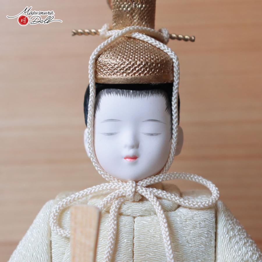 雛人形 ケース飾り コンパクト モダン おしゃれ インテリア ひな人形 おひなさま 一秀 木目込 桃山雛クリーム かわいい お雛様 雛 親王飾り 増村人形店 MMN2941_7