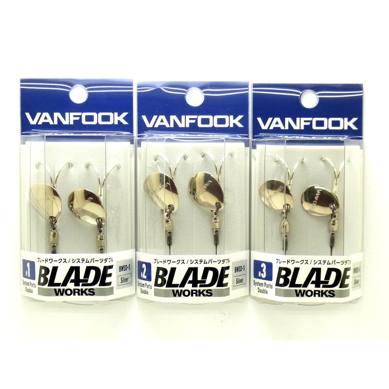 メタルマジックTG40g6個セット　ヴァンフックブレード、ダブルフック付き ヴァンフック ブレードワークス システムパーツダブルフック