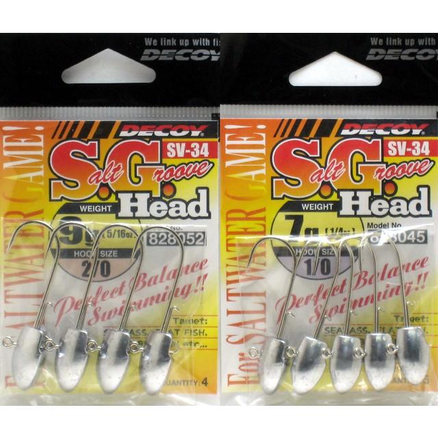 Decoy デコイ S G ヘッド Sv 34 ソルトウォータージグヘッド Sv3440 ルアーショップ マスオカ 通販 Yahoo ショッピング