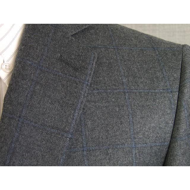 限定【AB4】【秋冬春】【Ermenegildo Zegna  ゼニア〜Heritage】スタイリッシュタイプ 2ボタンシングルスーツ/グレー/ウインドペン格子｜masutani｜05